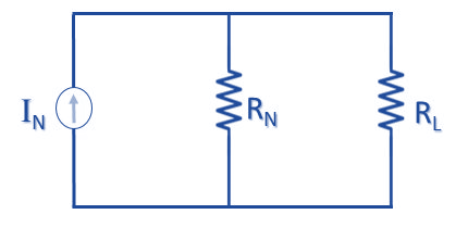 চিত্র  ৪ঃ  Norton's Equivalent Circuit 