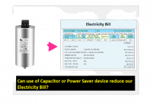 ক্যাপাসিটর কিংবা যেকোন পাওয়ার সেভিং ডিভাইস কি বিদ্যুৎ বিল কমাতে পারে?